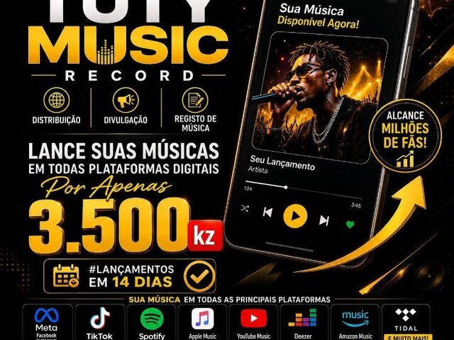 Divulgação de Músicas em Todas Plataformas Digitais
