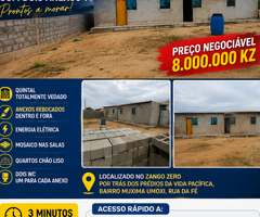 VENDE-SE TERRENO 20/20 COM 2 ANEXOS T1