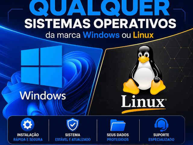 Instalação e actualização de sistemas operativos ou softwares.